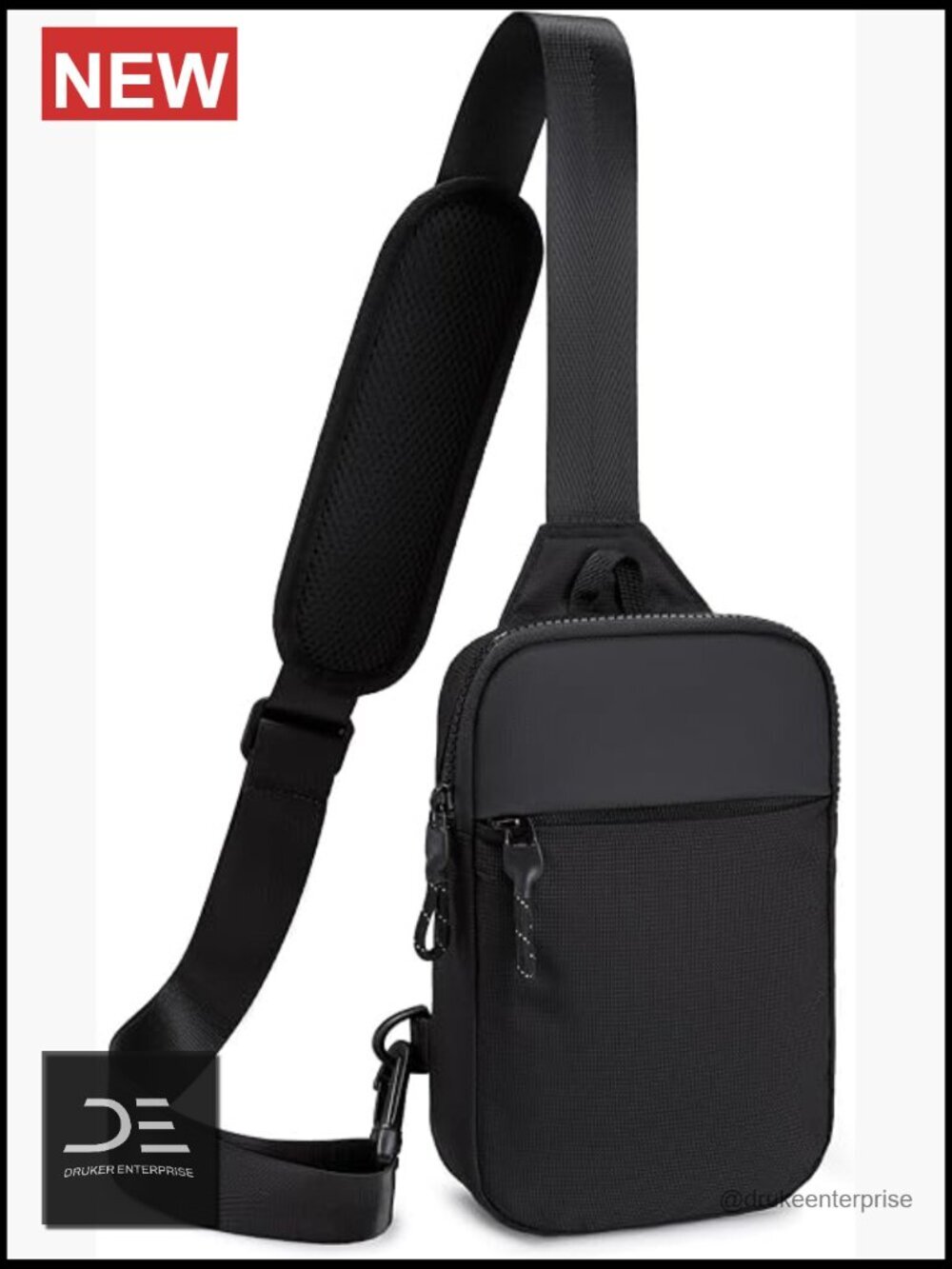 RFID Blocking Sling Bag Crossbody Backpack Chest Bag for Travel Workout